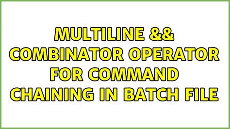 Syntax To call the PowerShell script from the Batch file we can use the below syntax in the Batch file. . Batch file multiline command